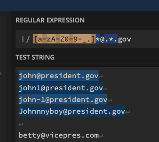 Regex101 Basic Email Expression Part 1