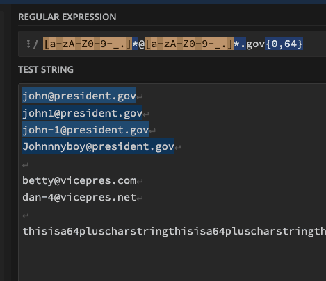 Regex101 Basic Email Expression Part 1